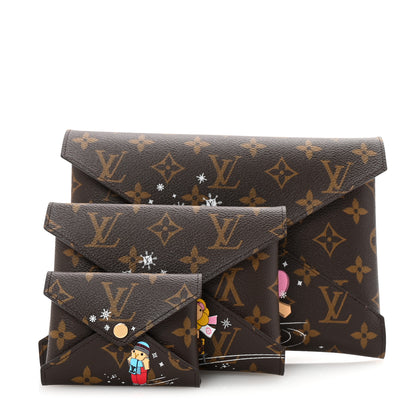 Louis Vuitton Monogram 2023 Christmas Animation Kirigami Pochette Set 1 of 8