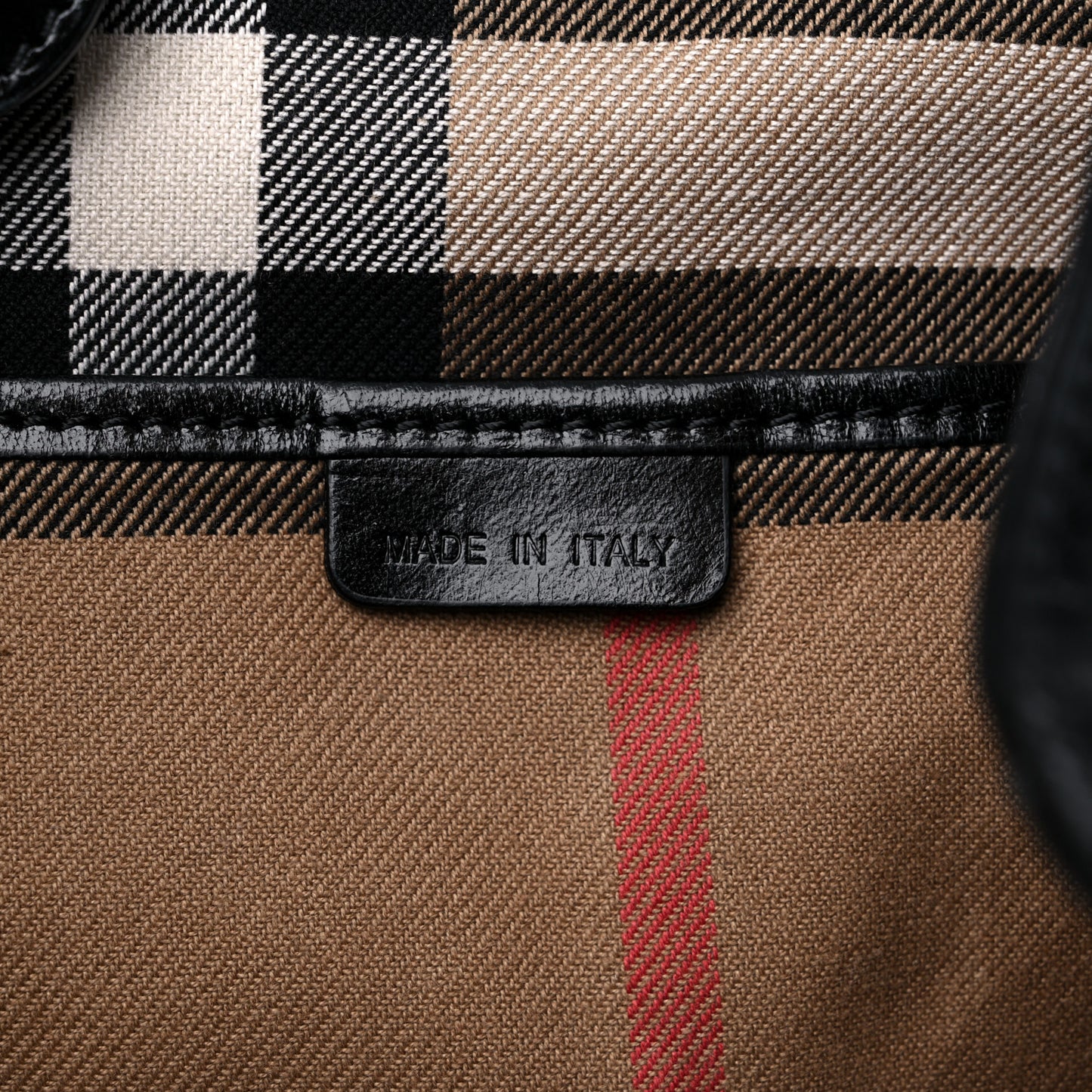 Canvas Calfskin Canterbury Tote Beige