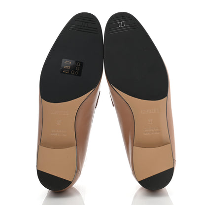 Hermes Goatskin Womens Royal Loafers 37 Bois De Santal 5 of 9