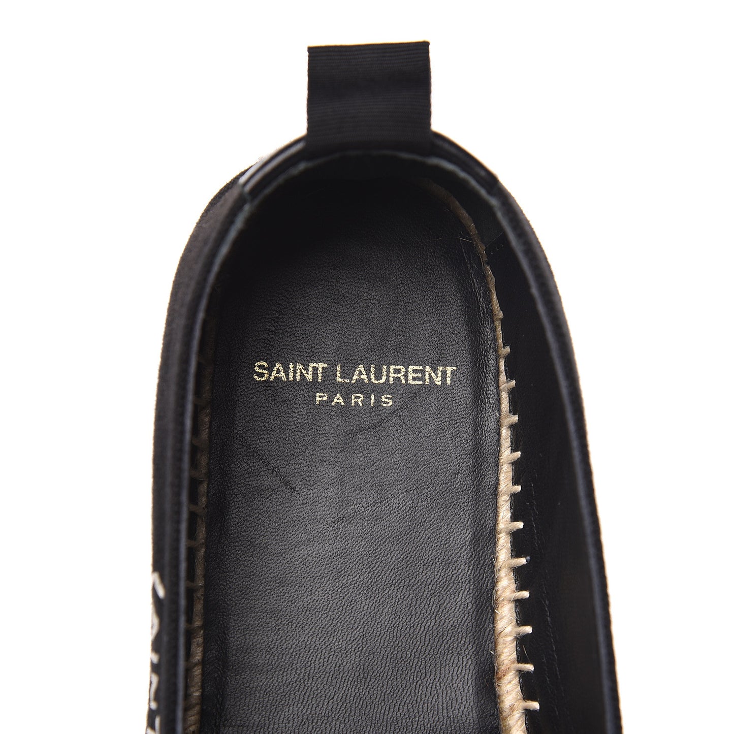 Canvas Nappa Elba Light Logo Embroidered Espadrilles 35.5 Black