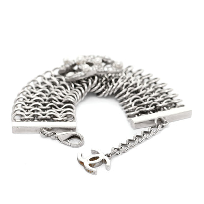 Chanel CC Crystal Pearl Multistrand Chain Bracelet 3 of 7