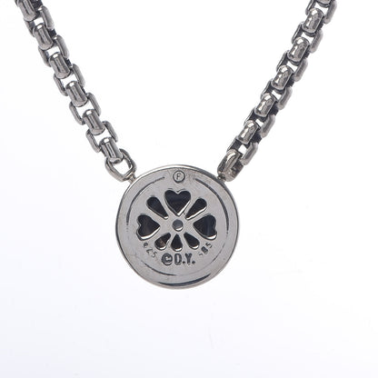 David Yurman Sterling Silver 14K Yellow Gold Cookie Pendant Necklace 4 of 5