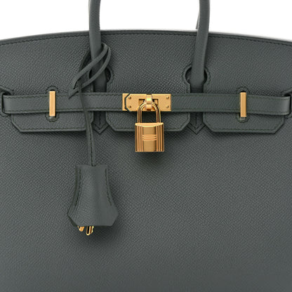 Hermes Epsom Birkin Sellier 25 Vert Amande 8 of 17