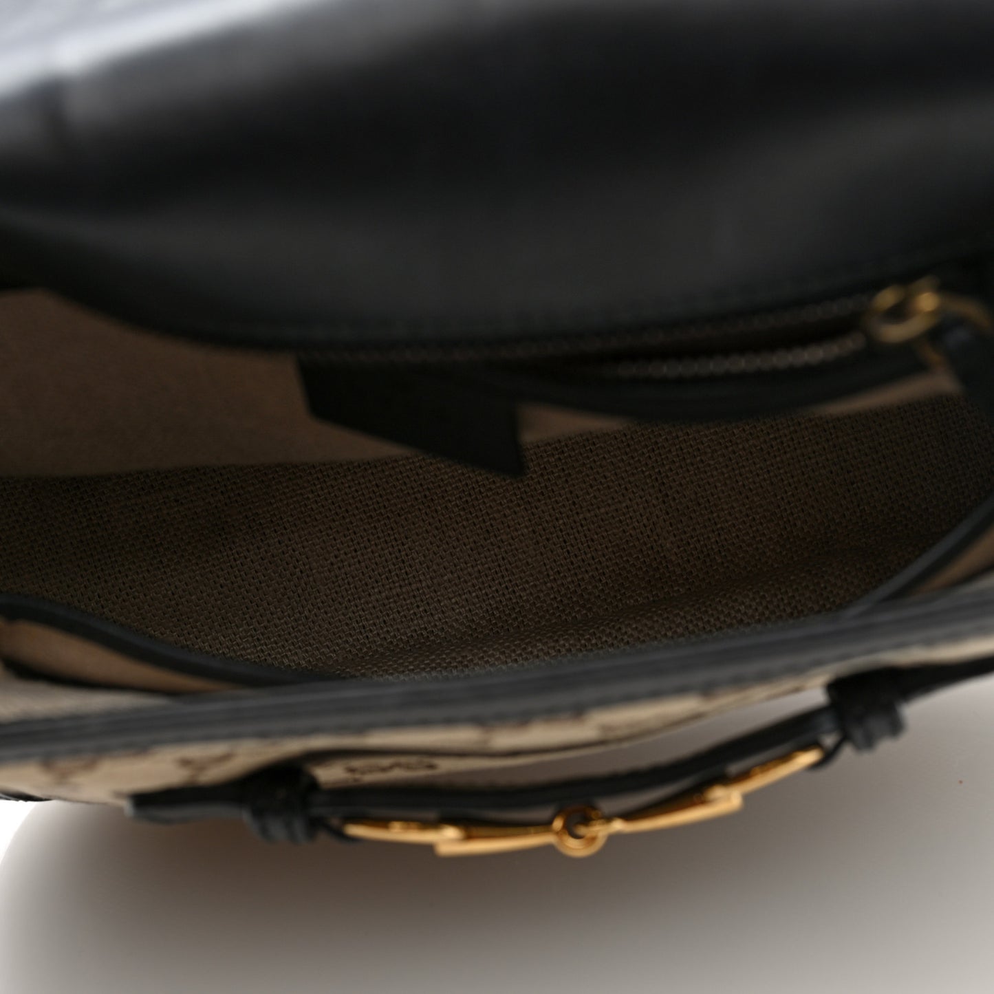 Monogram Ruinart Calfskin Medium Lady Web Shoulder Bag Beige Ebony Black