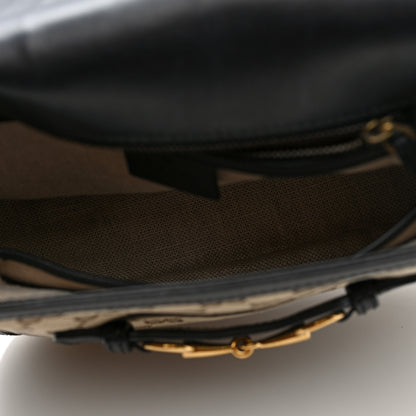 Gucci Monogram Ruinart Calfskin Medium Lady Web Shoulder Bag Beige Ebony Black 5 of 12