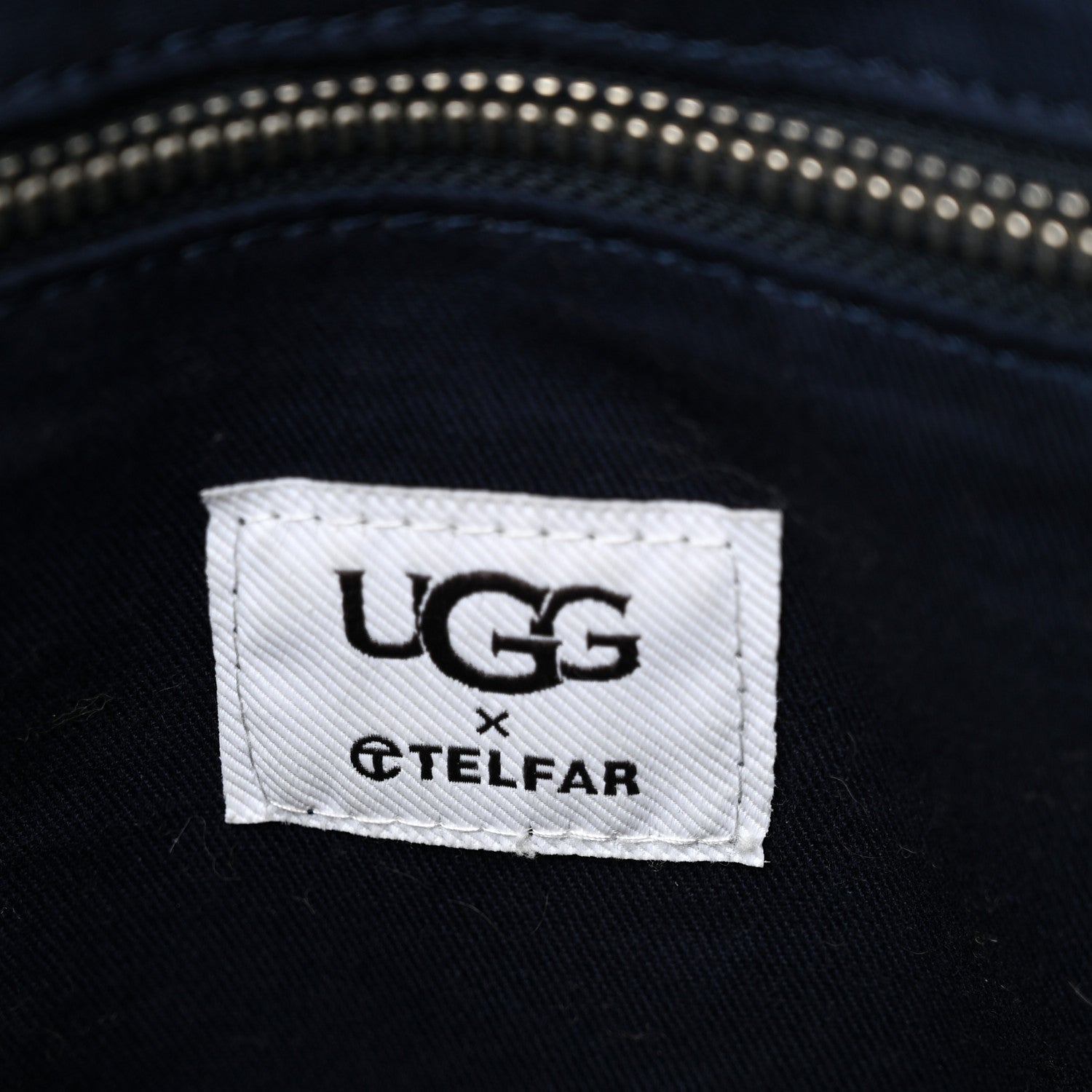 Telfar X UGG Denim Shearling Medium Shopping Bag Raw Denim 6 of 10