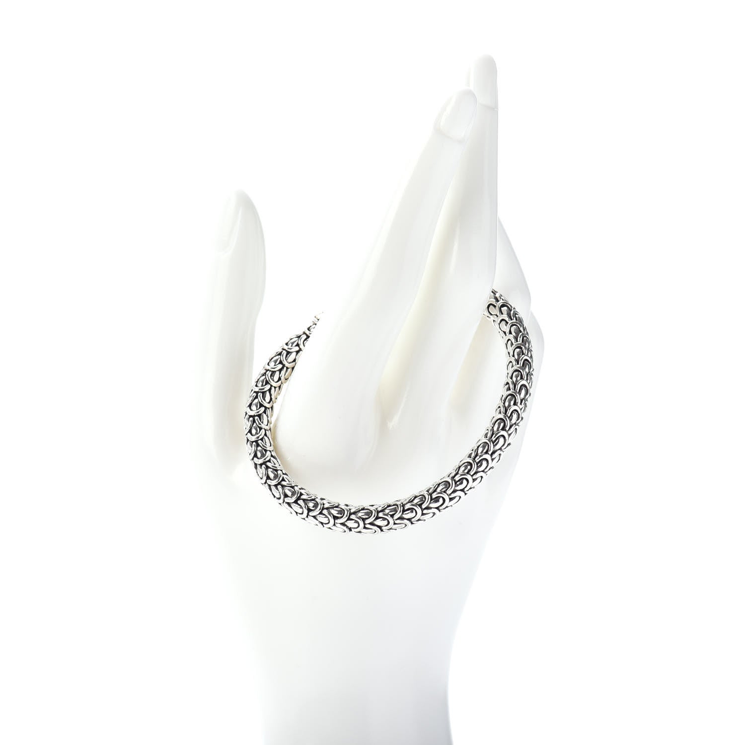 John Hardy Sterling Silver 18K Yellow Gold 8mm Naga Station Bracelet 2 of 4