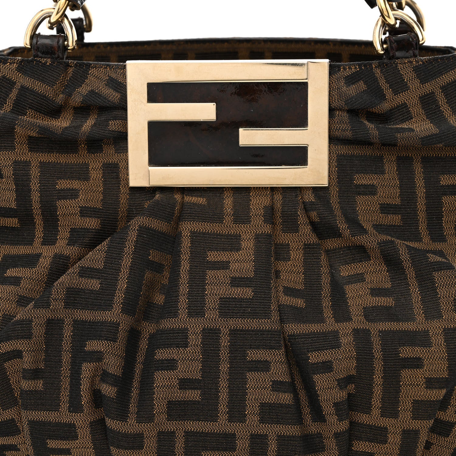 Fendi Zucca Small Mia Tote Tobacco 8 of 12