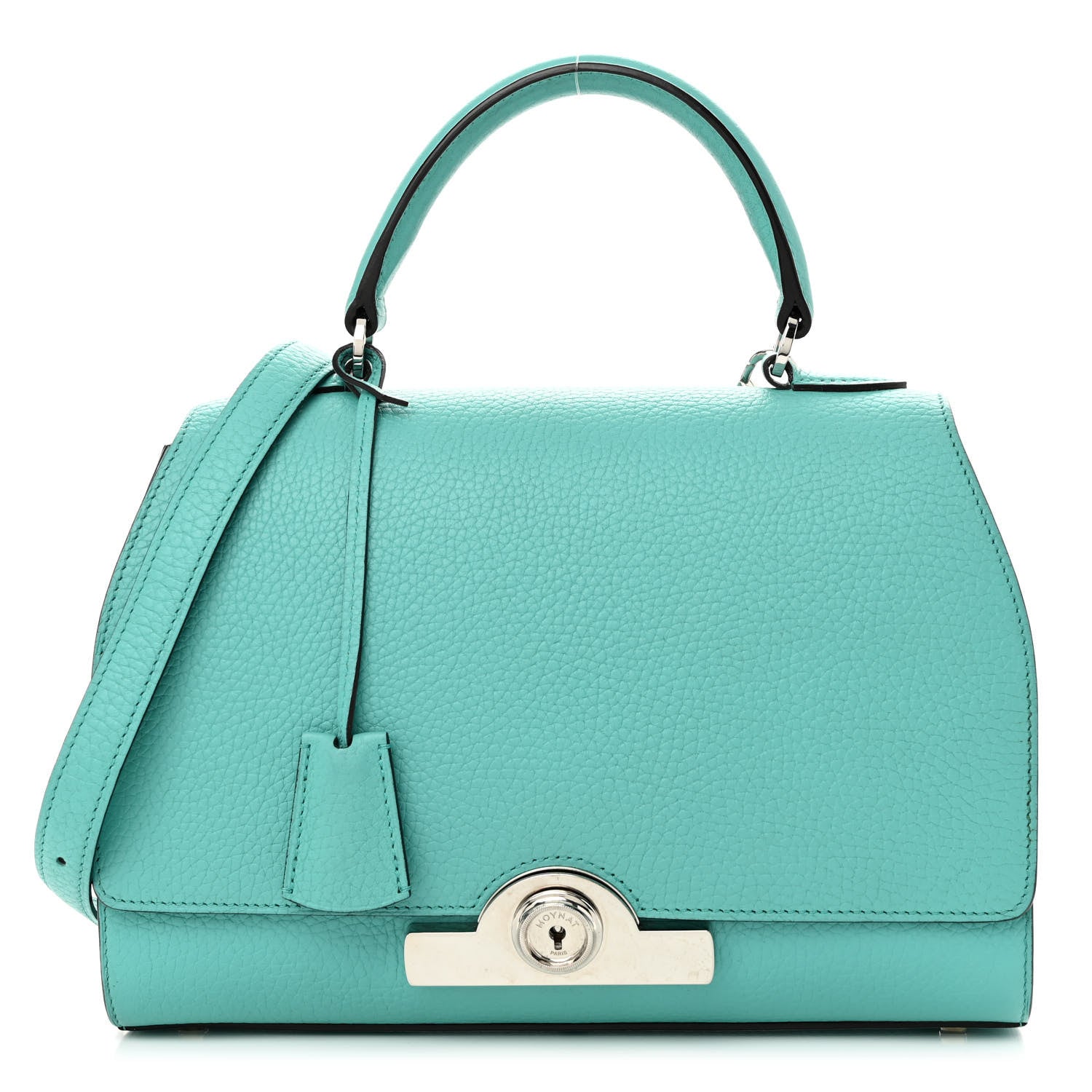 Moynat Taurillon Blush Rejane PM Turquoise 1 of 9