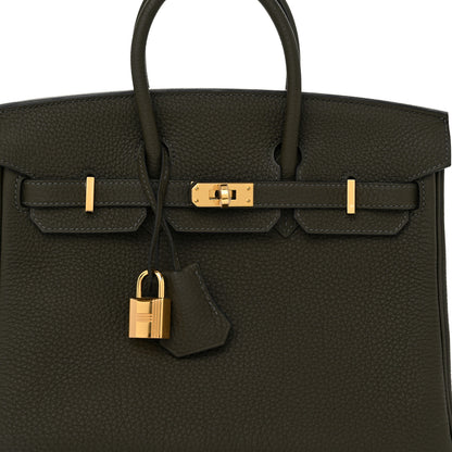 Hermes Togo Birkin 25 Vert De Gris 8 of 11