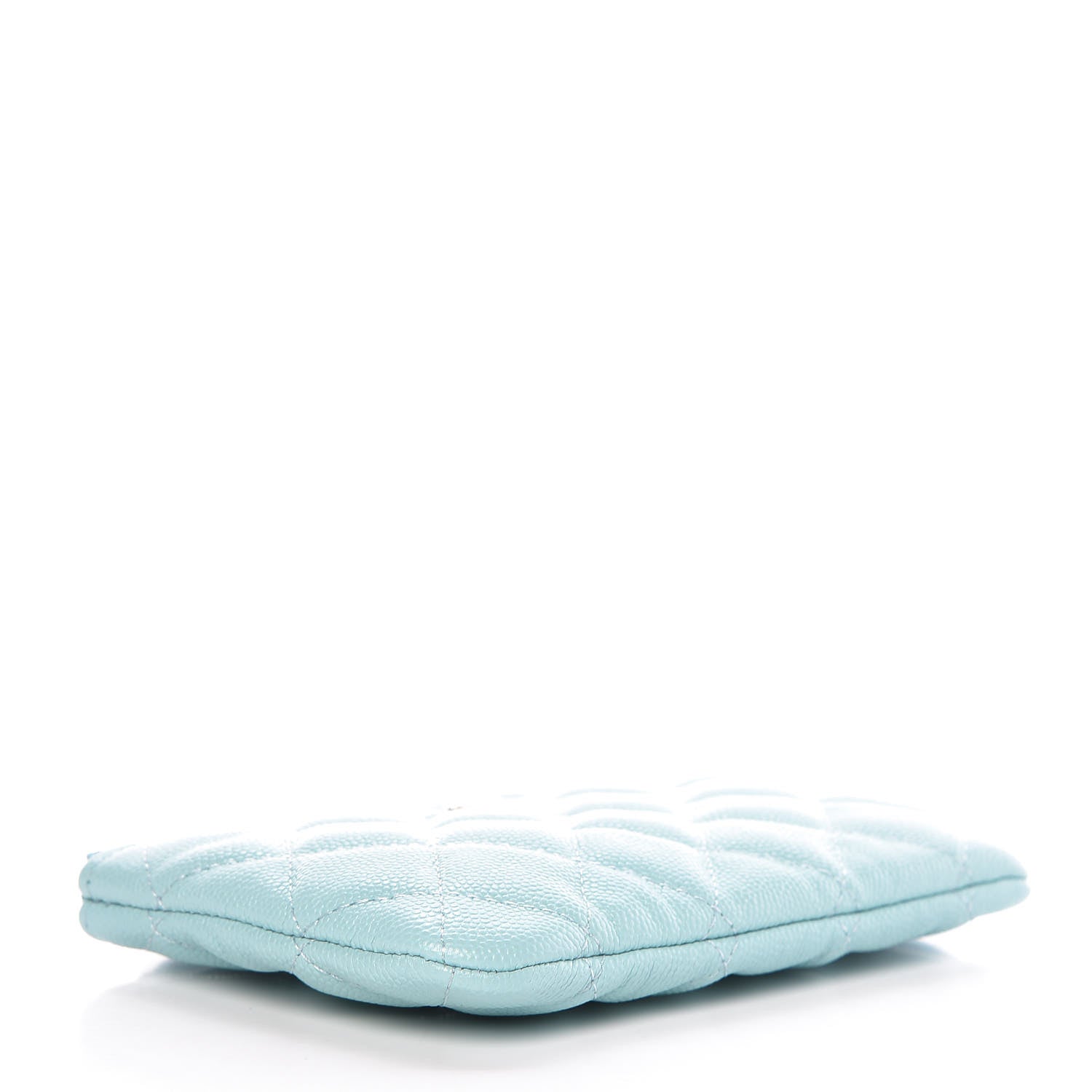 Chanel Caviar Quilted Small Cosmetic Case Light Blue 5 of 11