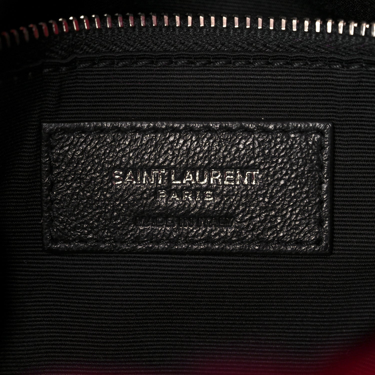 Saint Laurent Merino Shearling Lambskin Quilted Small Loulou Puffer Monogram Chain Satchel Fuchsia 6 of 11