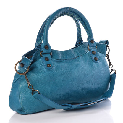 Balenciaga Chevre Classic Hardware First Turquoise 3 of 11