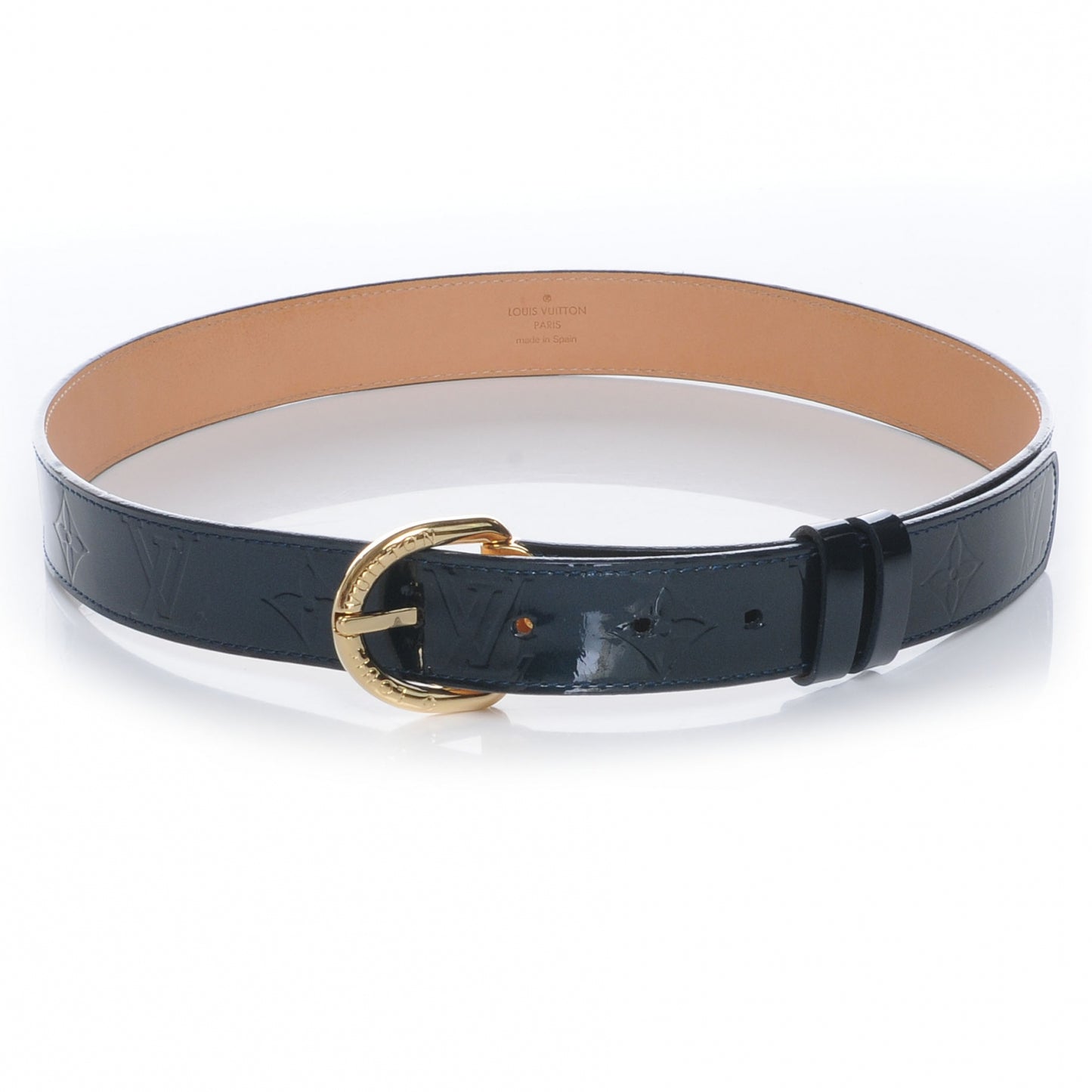 Vernis Belt 80 32 Blue Nuit