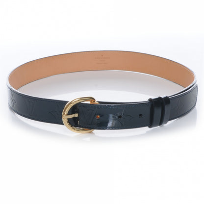 Louis Vuitton Vernis Belt 80 32 Blue Nuit 1 of 7