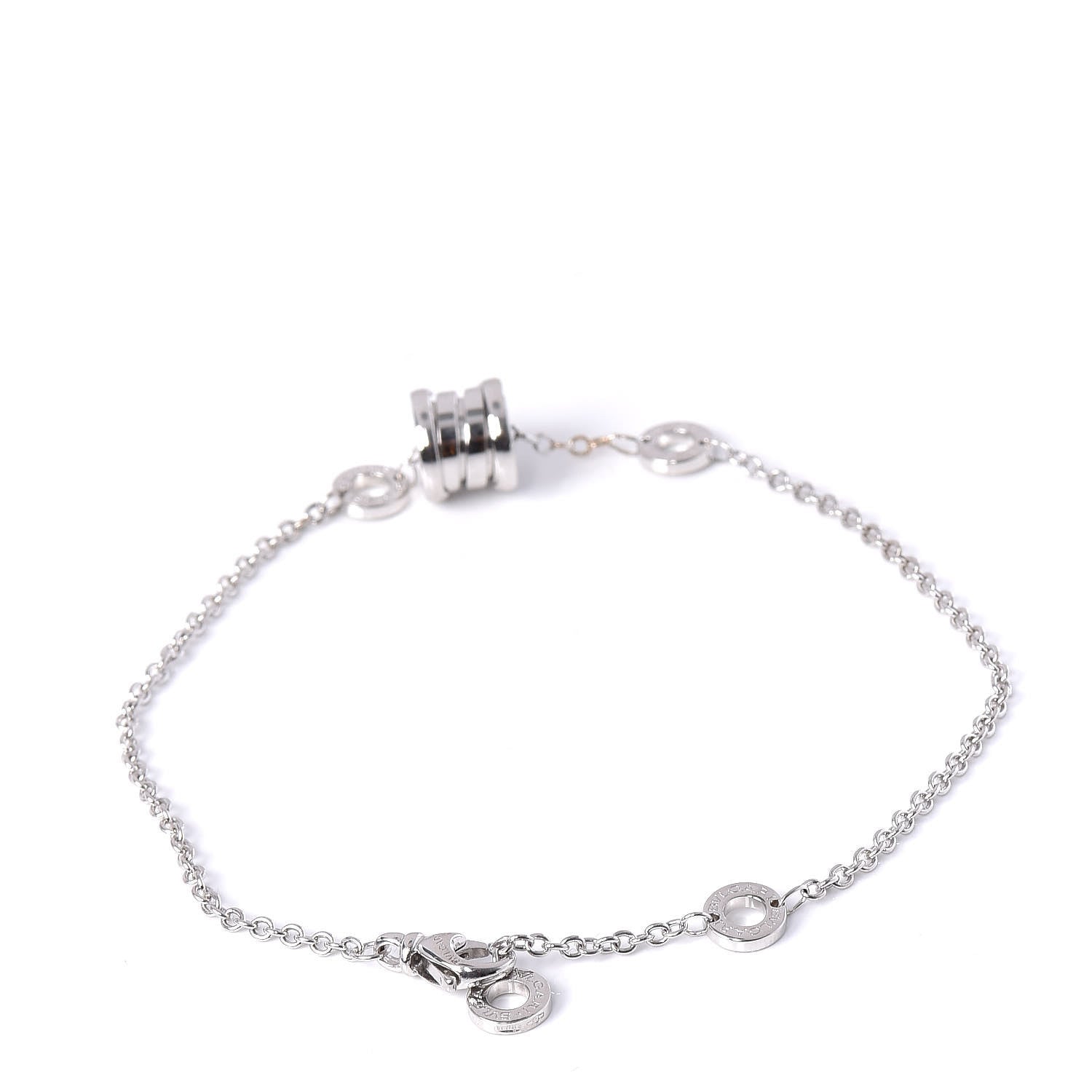 Bulgari 18K White Gold B.Zero1 Bracelet 2 of 4