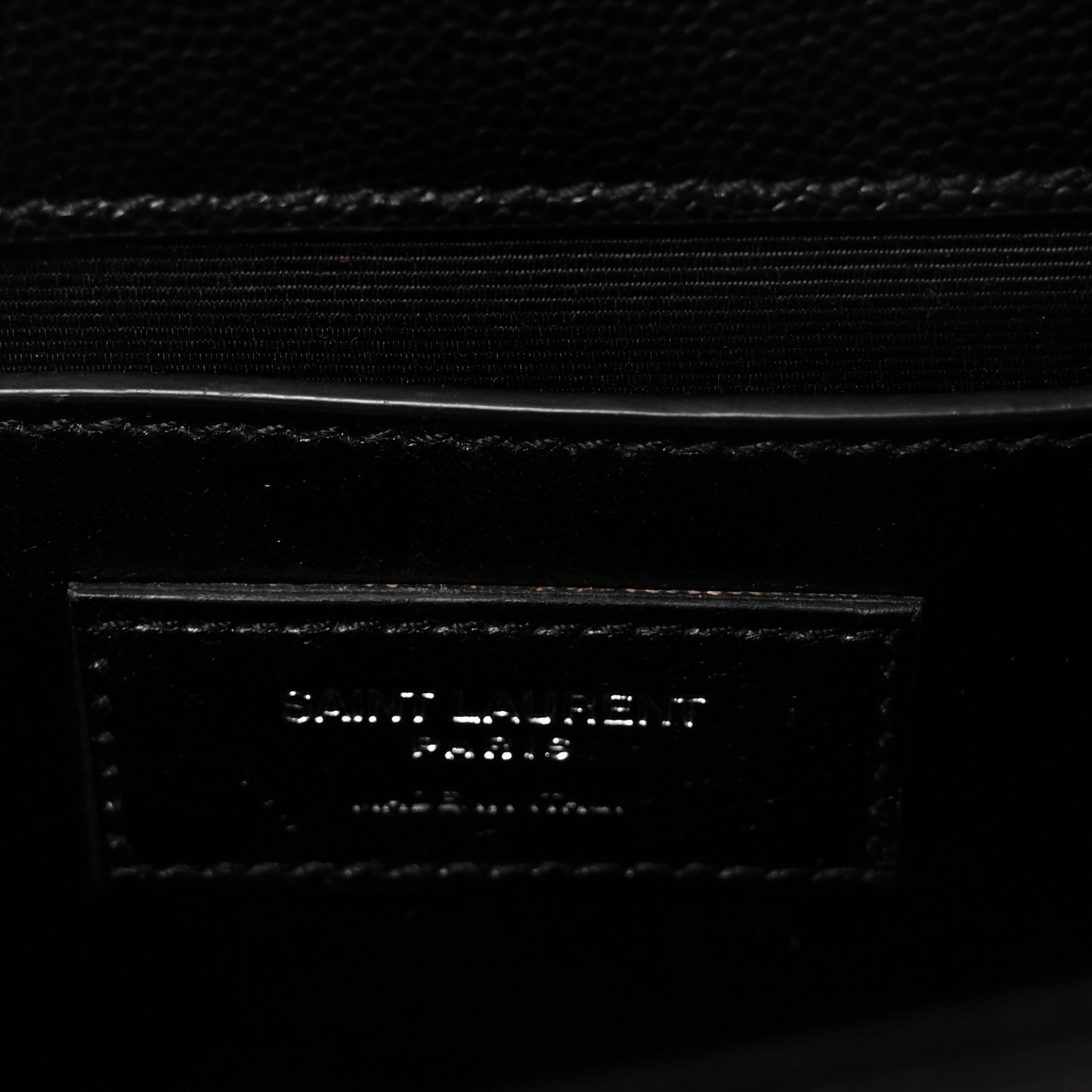 Grain De Poudre Small Monogram Monochrome Kate Satchel Black