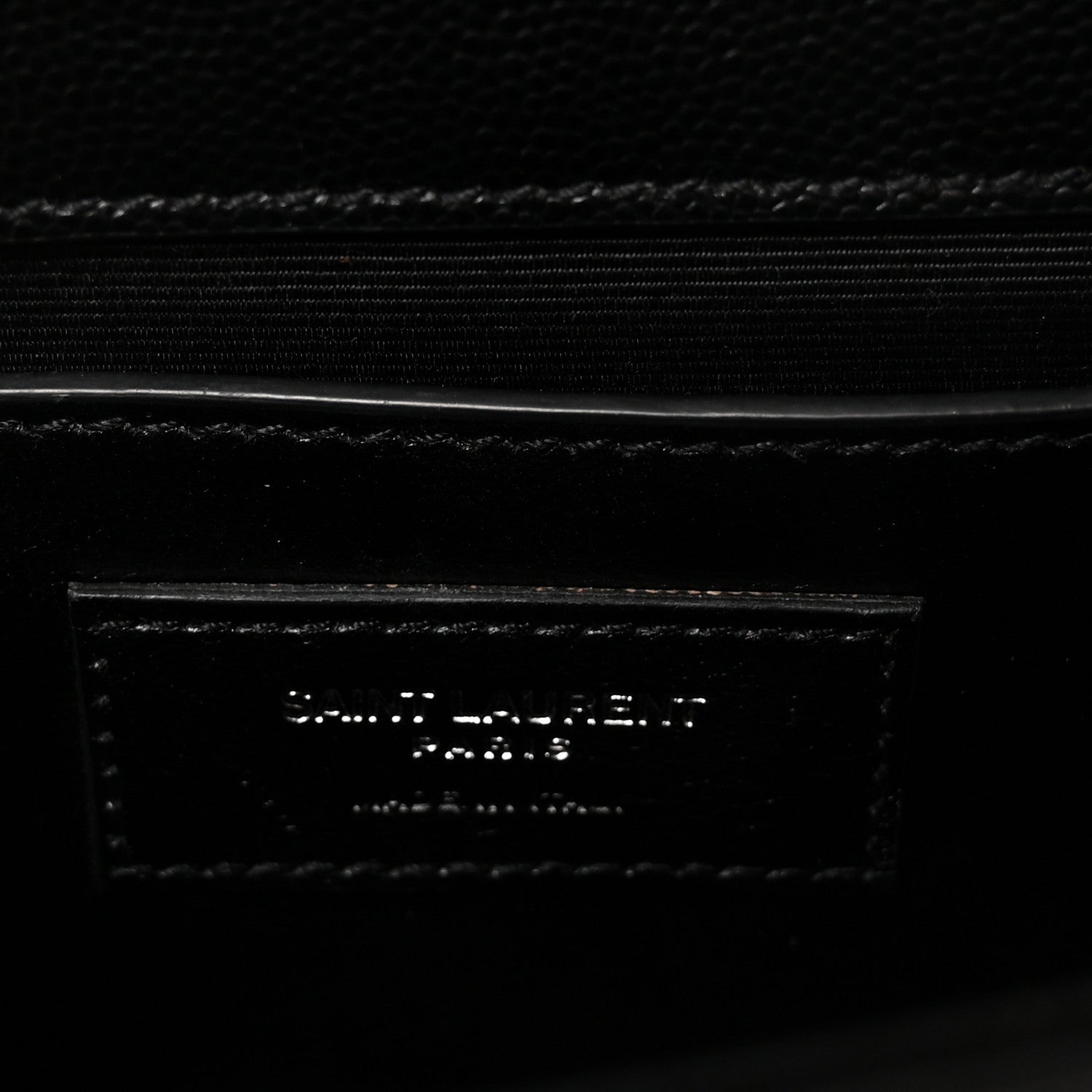 Saint Laurent Grain De Poudre Small Monogram Monochrome Kate Satchel Black 6 of 9