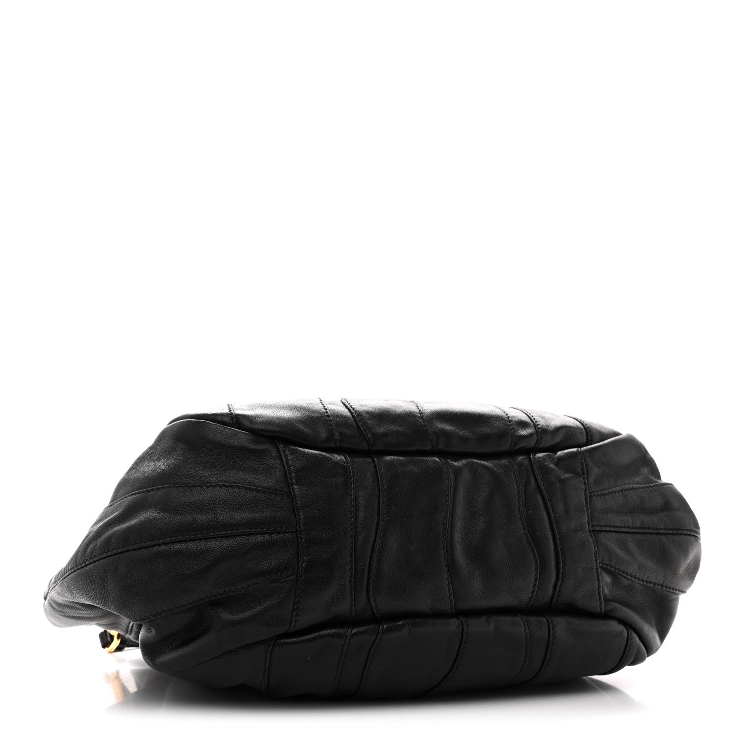 Prada Nappa Stripes Hobo Black 4 of 10