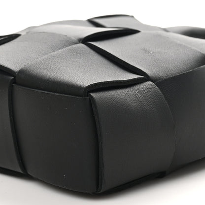 Bottega Veneta Lambskin Maxi Intrecciato Mini North South Cassette Tote Black 9 of 9