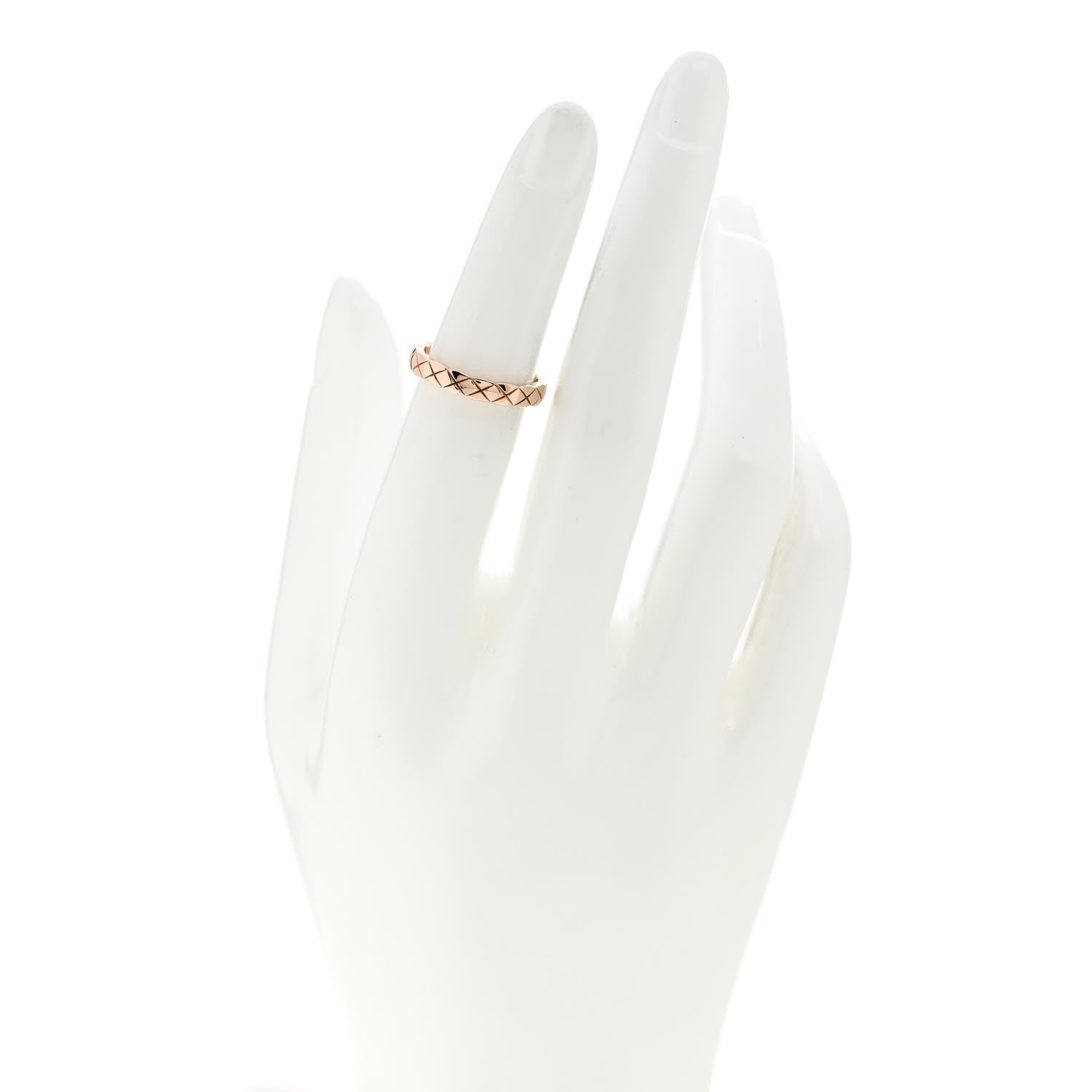 Chanel 18K Beige Gold Mini Coco Crush Ring 49 4.75 2 of 4