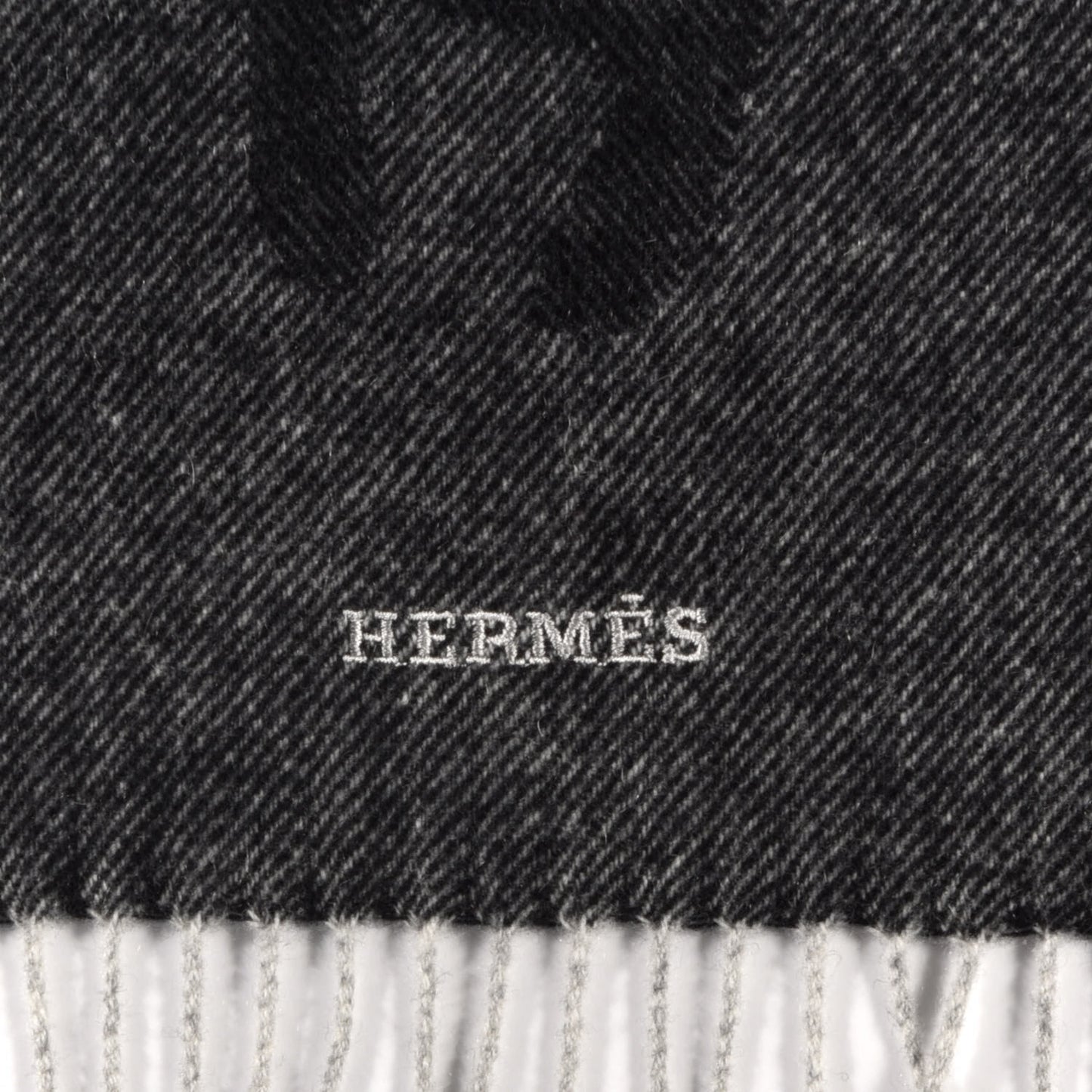 Cashmere Crazy Chain Muffler Anthracite Flanelle