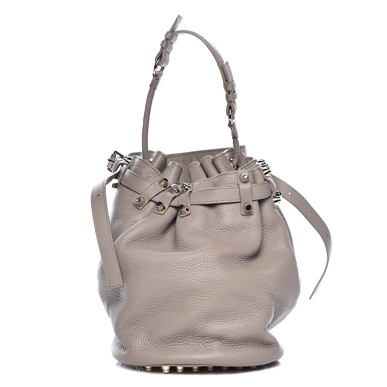 Alexander Wang Pebbled Lambskin Diego Bucket Bag Oyster 1 of 10