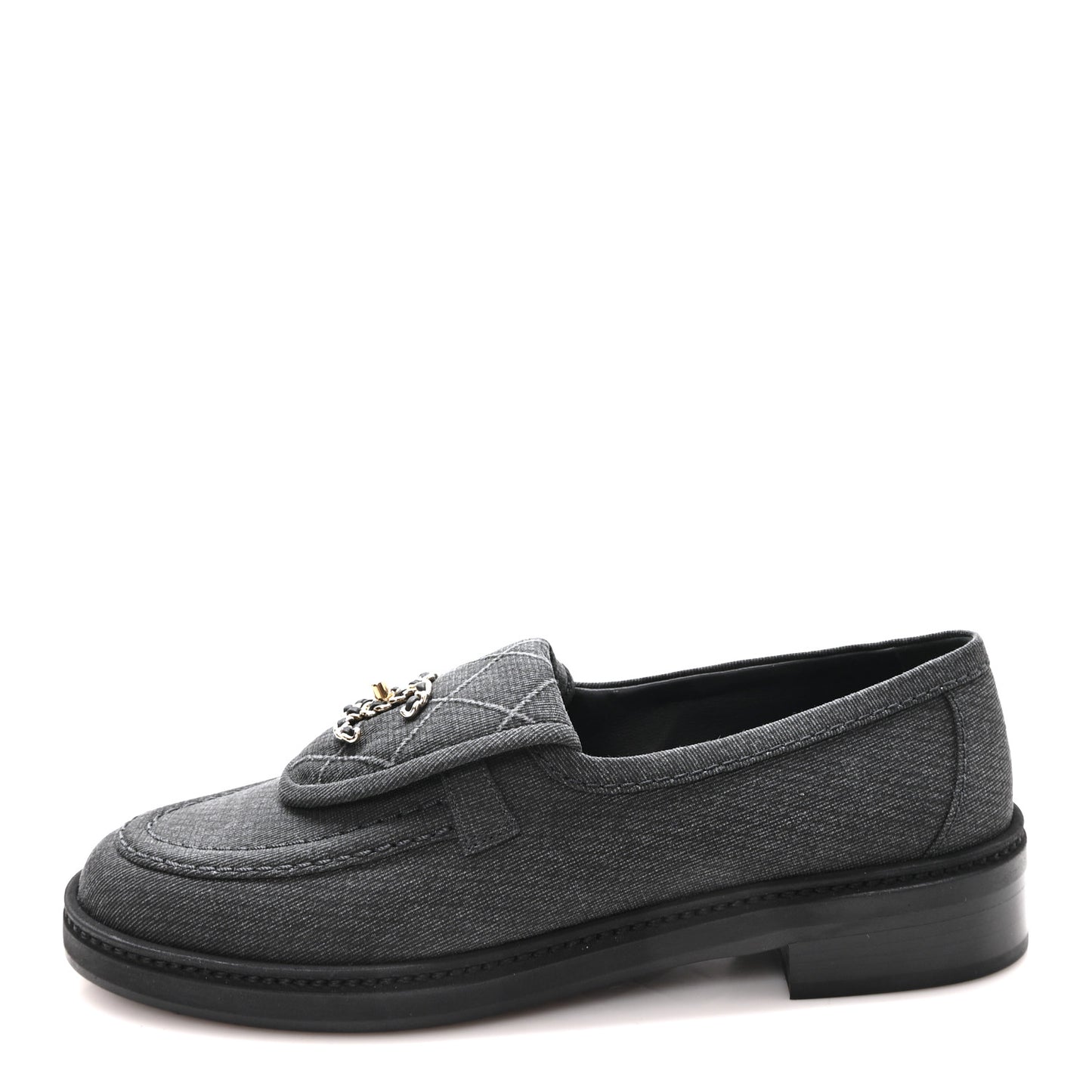 Cotton CC Turnlock Moccasins 37 Black