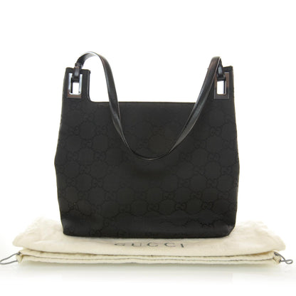 Gucci Nylon Monogram Small Shoulder Bag Black 3 of 8