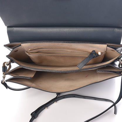 Chloe Suede Calfskin Medium Faye Shoulder Bag Silver Blue 5 of 11