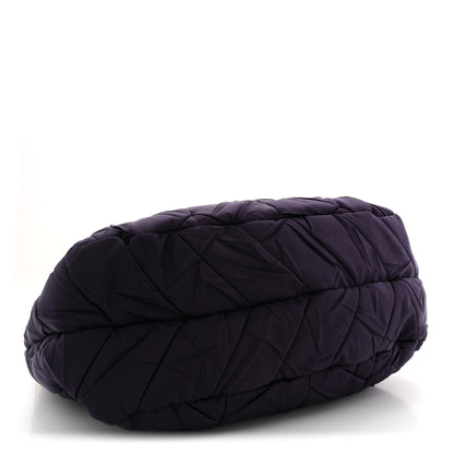 Prada Tessuto Nylon Chevron Quilted Shoulder Bag Indaco 4 of 10