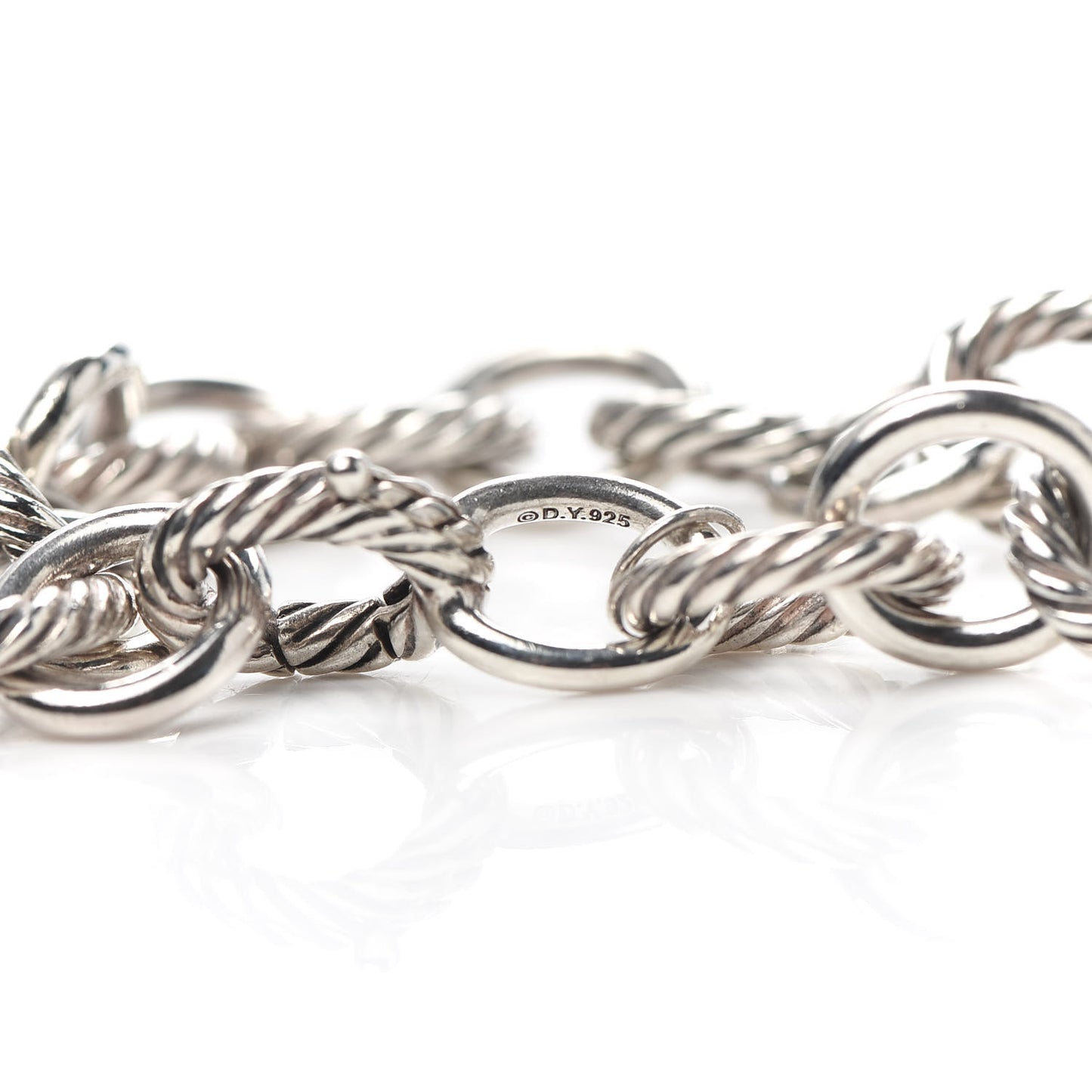 Sterling Silver 12mm Large Oval Link Bracelet