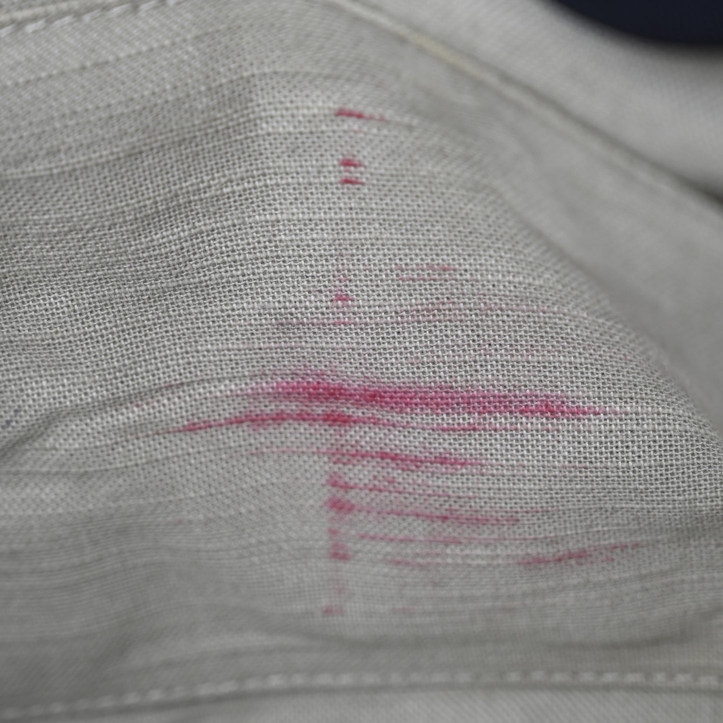 Mixed Fibers Calfskin Medium Deauville Tote Navy Blue