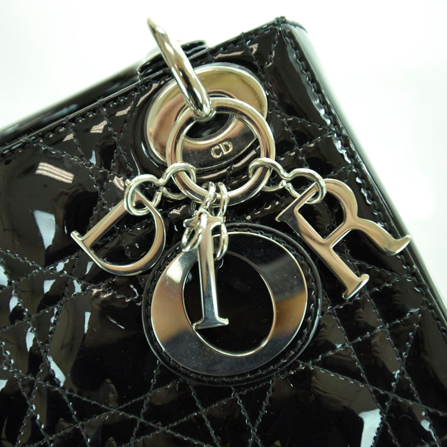 Christian Dior Patent Cannage Mini Lady Dior Black 6 of 10
