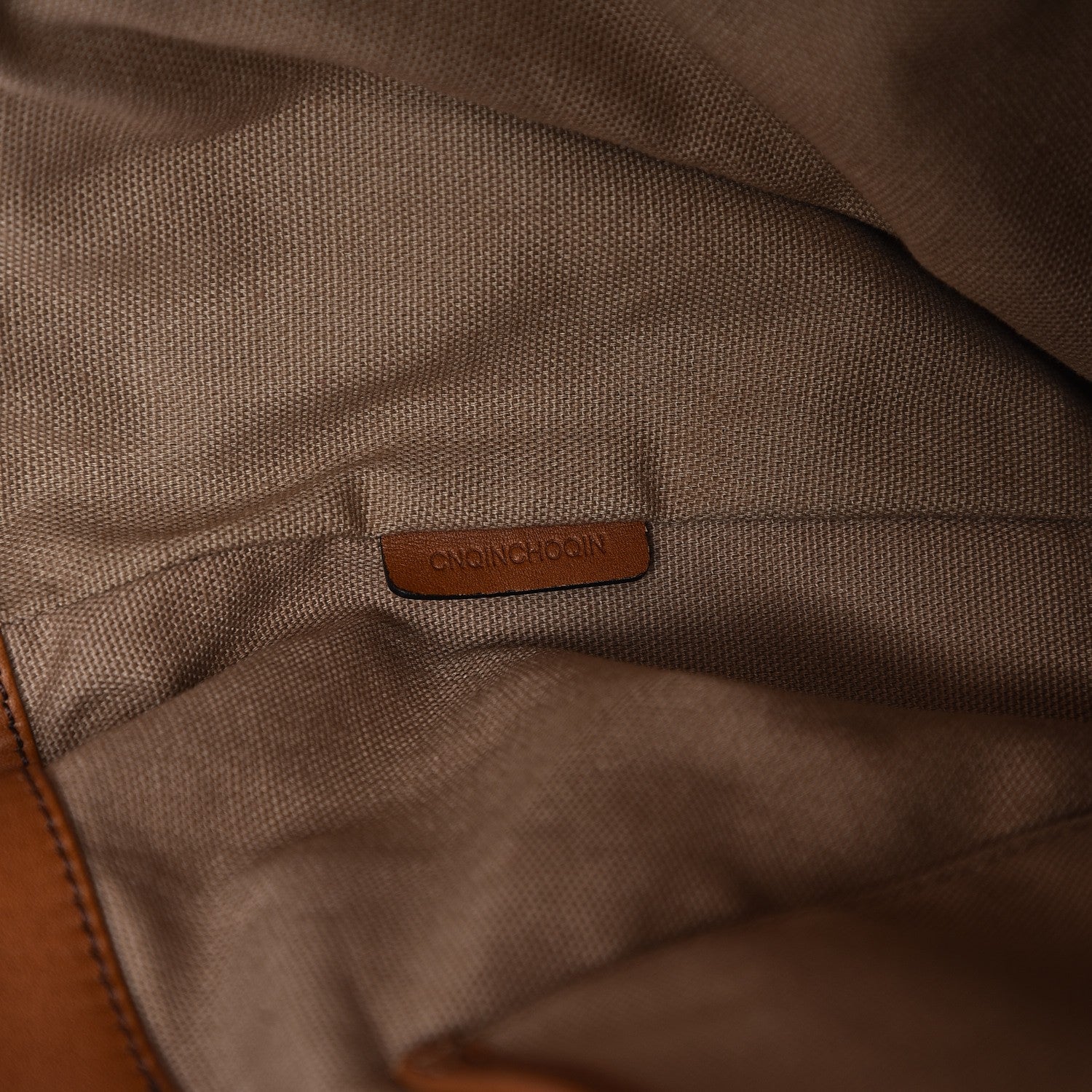 Burberry Canvas Mega Check Medium Traveler Tote Saddle Brown 8 of 8