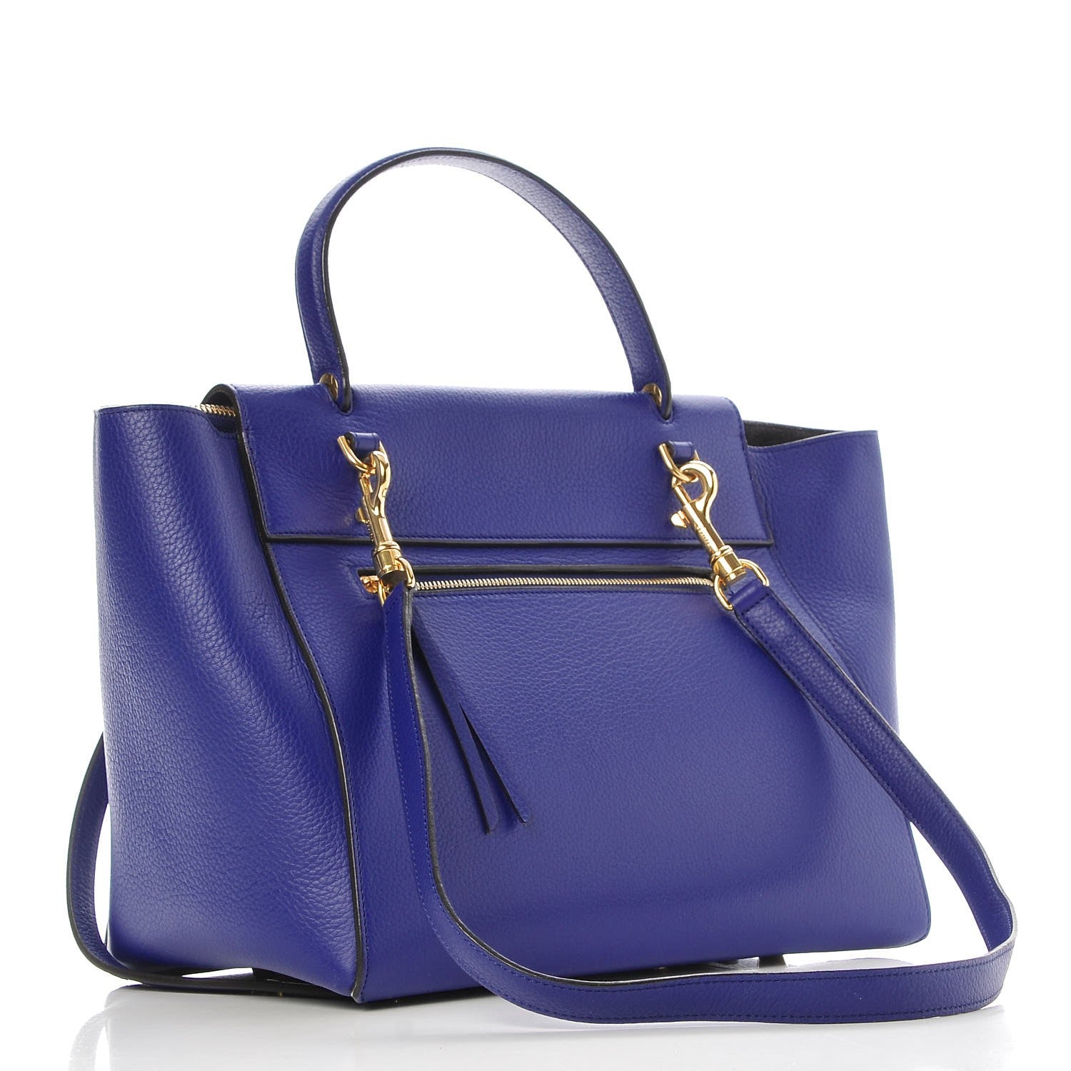 Celine Grained Calfskin Mini Belt Bag Indigo 3 of 8