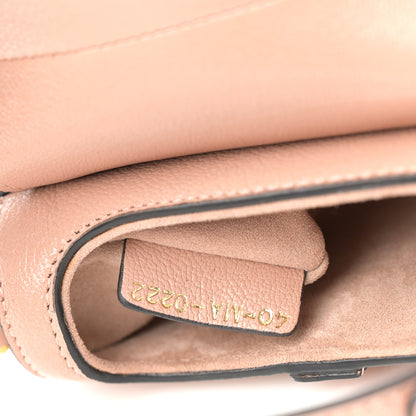 Christian Dior Goatskin Micro Saddle Bag Rose Des Vent 7 of 10