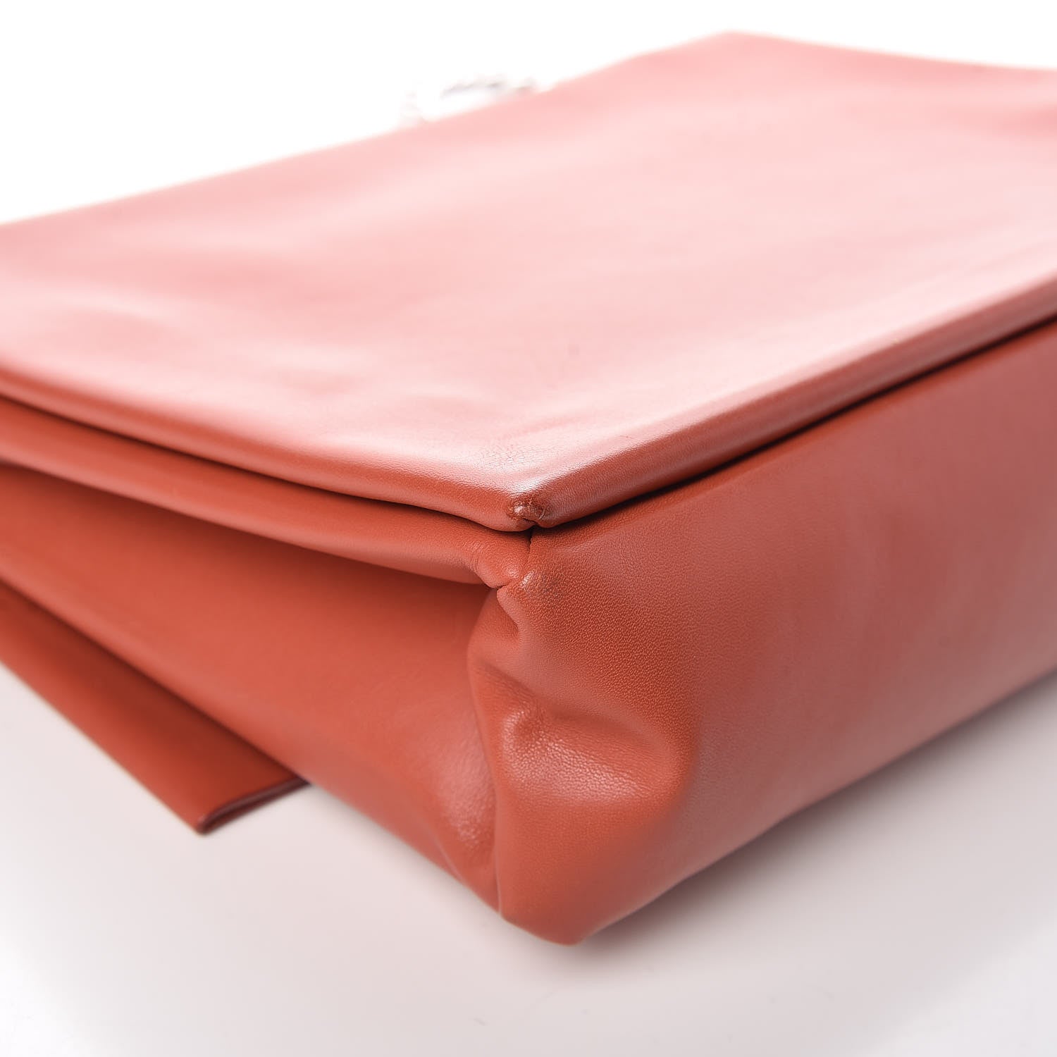Celine Smooth Calfskin Blade Chain Flap Terracotta 13 of 16