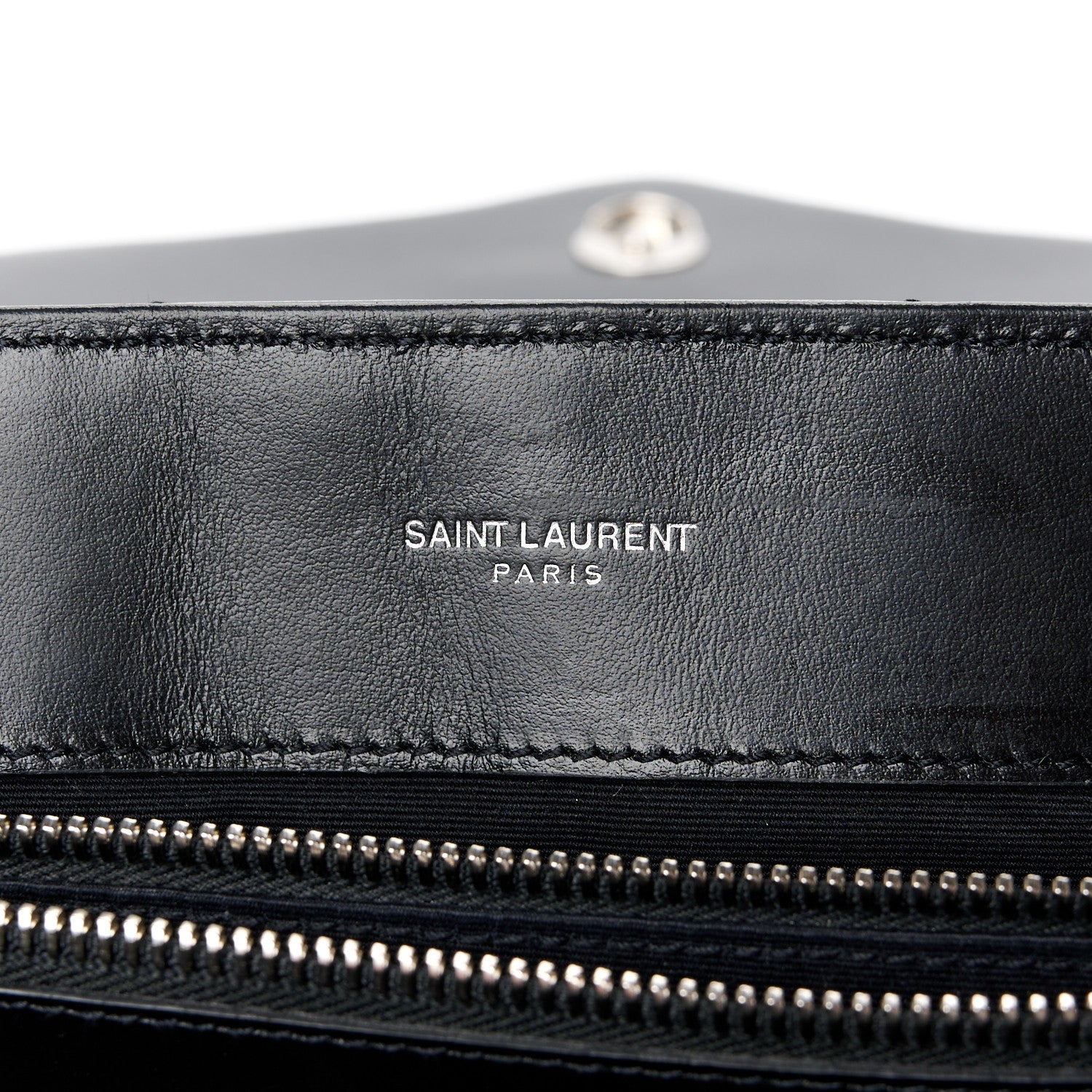 Saint Laurent Calfskin Y Quilted Monogram Large Loulou Chain Satchel Black 6 of 11