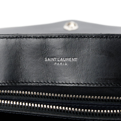 Saint Laurent Calfskin Y Quilted Monogram Large Loulou Chain Satchel Black 6 of 11