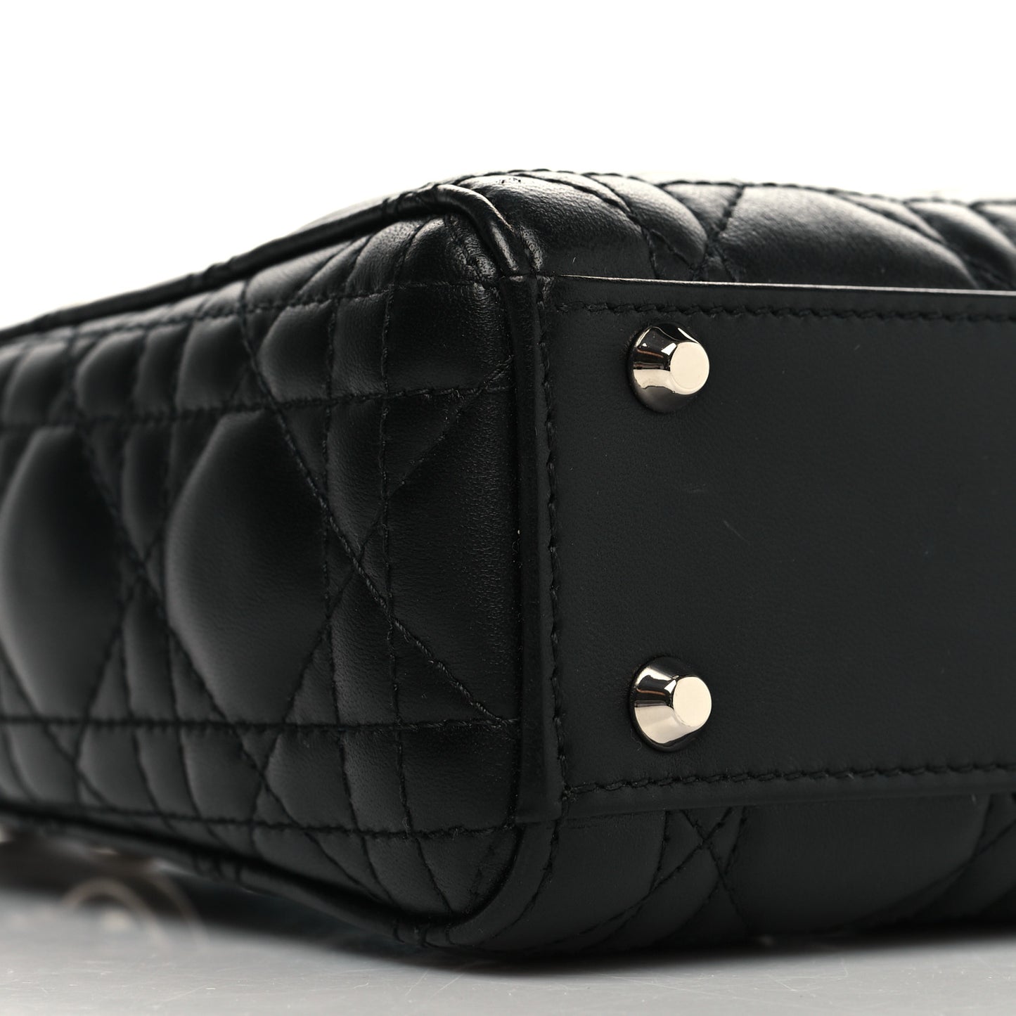 Lambskin Cannage Mini Lady Dior Black
