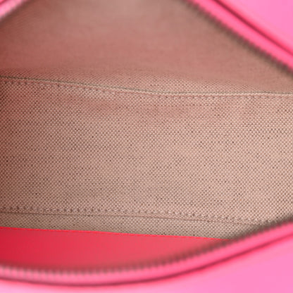 Gucci GG Supreme Monogram Textured Dollar Calfskin Web Ophidia Small Crossbody Bag Beige Ebony Fuchsia 5 of 10