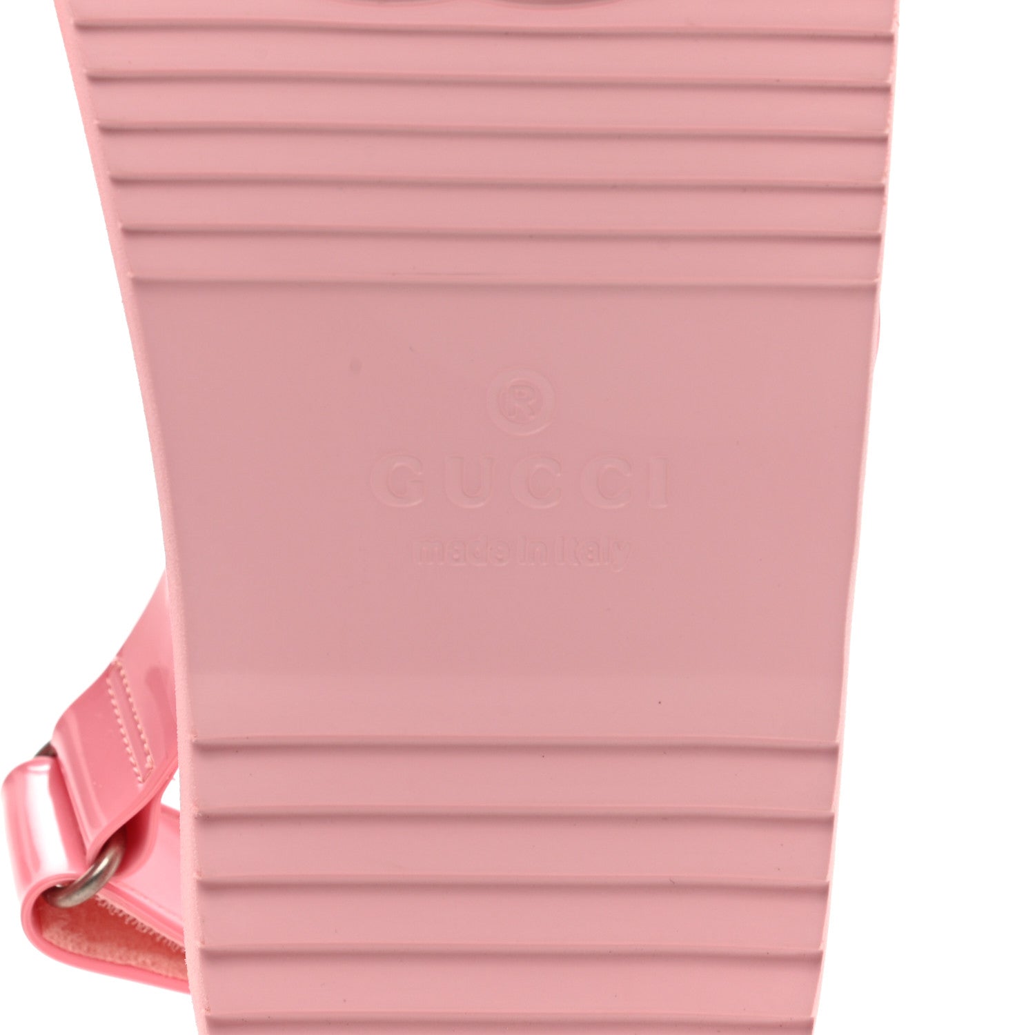 Gucci Rubber Mini Double G Womens Isla Dad Sandals 37 Wild Rose 6 of 8