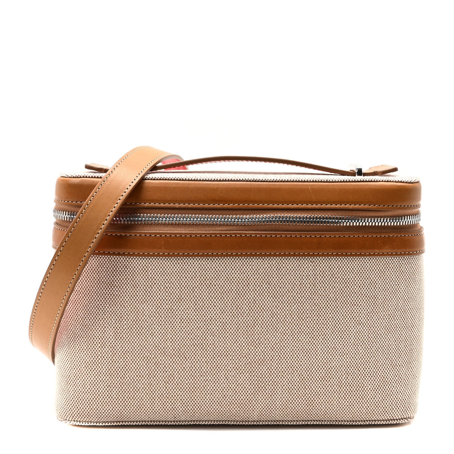 Christian Louboutin Granariso Canvas Calfskin Kypipouch Top Handle Messenger Bag Brownie Terra 1 of 9
