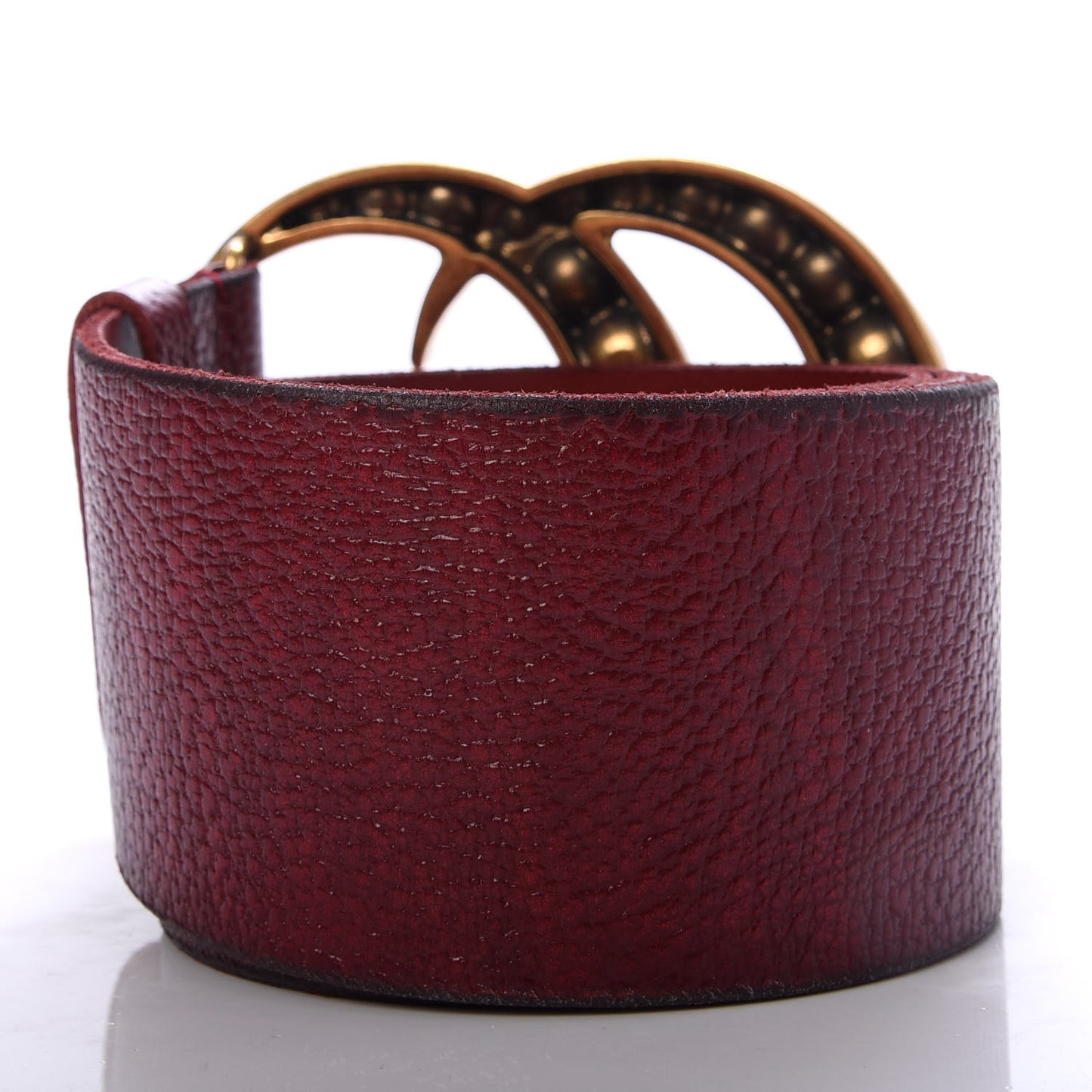 Cuoio Tusk Lavato Pearl Double G 70mm Belt 95 38 Romantic Cerise Cream
