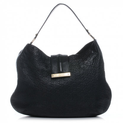 Gucci Guccissima New Ladies Web Large Hobo Black 1 of 8