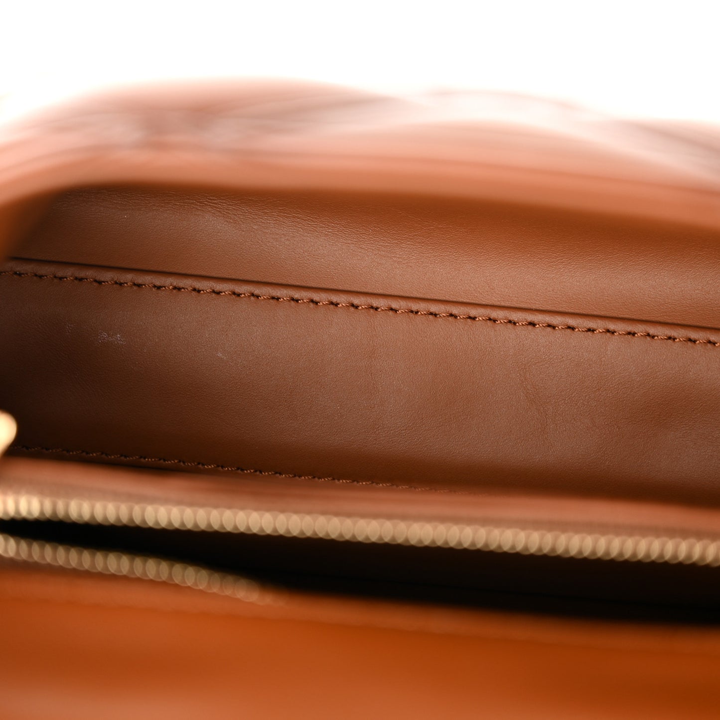 Lambskin Malletage Top Handle GO-14 MM Toast Tan