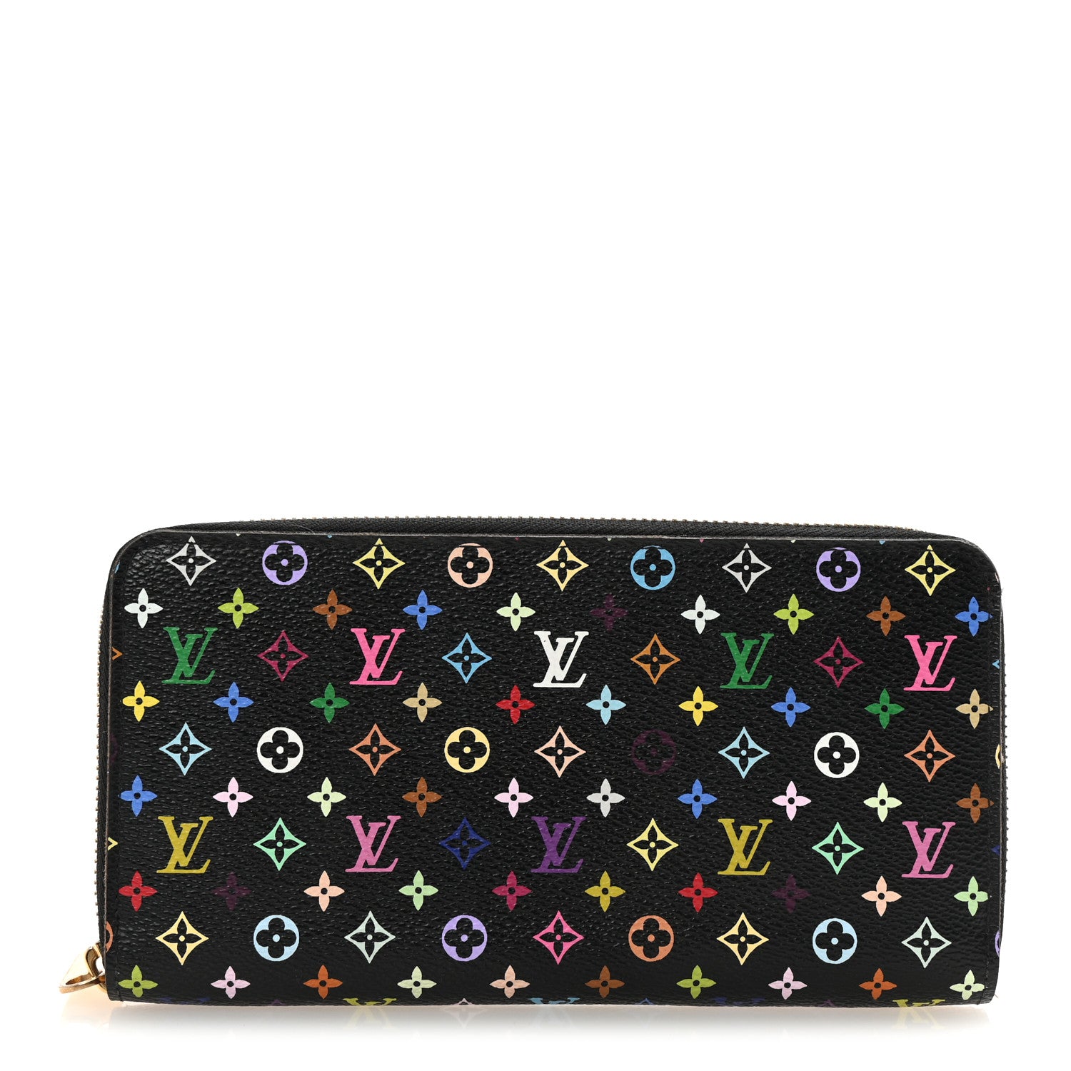 Louis Vuitton Monogram Multicolor Zippy Wallet Black Grenade 1 of 7