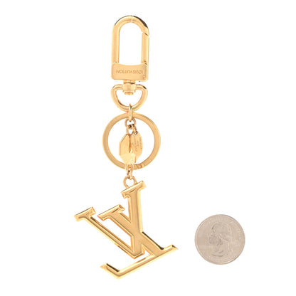 Louis Vuitton LV Facettes Bag Charm Key Holder Gold 2 of 4