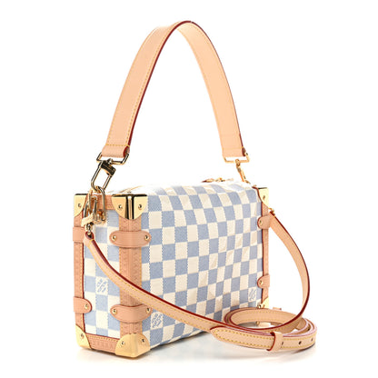 Louis Vuitton Damier Vernis Side Trunk MM Celeste Blue 3 of 10